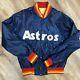 Houston Astros Vintage 80s Starter Satin Tequila Sunrise Jacket Adult Large