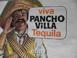 HUGE Viva Pancho Villa Tequila 40 X 75 Vintage 1970's Store Advertising Poster