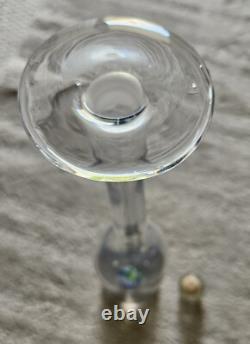 Hand Blown Clear Glass Empty Tequila Bottle Tres Cuatroy Cinco Glass Cactus