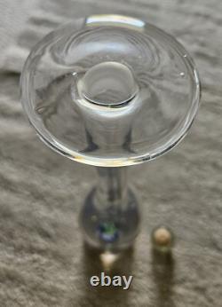 Hand Blown Clear Glass Empty Tequila Bottle Tres Cuatroy Cinco Glass Cactus