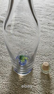Hand Blown Clear Glass Empty Tequila Bottle Tres Cuatroy Cinco Glass Cactus