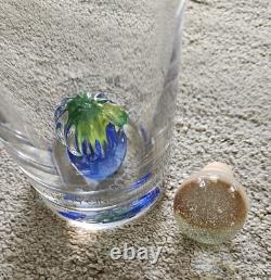 Hand Blown Clear Glass Empty Tequila Bottle Tres Cuatroy Cinco Glass Cactus