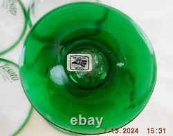 Hand Blown El Tesoro de Don Felipe 100% Blue Agave Tequila 8 Martini Glasses 2s5