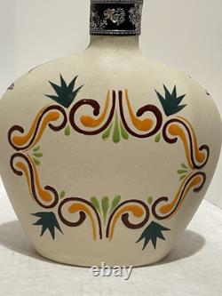 Hand Painted Empty Tequila Decanter. Initials R. C. 8.5 Inches Tall 1 Spot