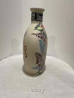 Hand Painted Empty Tequila Decanter. Initials R. C. 8.5 Inches Tall 1 Spot
