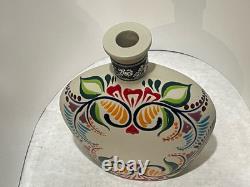 Hand Painted Empty Tequila Decanter. Initials R. C. 8.5 Inches Tall 1 Spot