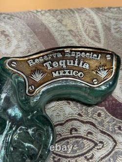 Handcrafted Mexican Cantina El Bandido Skull Tequila Decanter Shot Glass Set