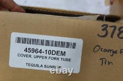 Harley Street Glide CVO OEM Tequila Sunrise Fork Tube Cover Tin Cowbell NOS