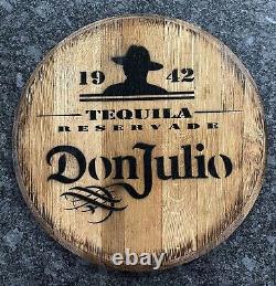 Home Bar Decor Don Julio Tequila Barrel Lid wood Wall Art 21 Diameter