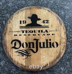 Home Bar Decor Don Julio Tequila Barrel Lid wood Wall Art 21 Diameter