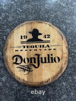 Home Bar Decor Don Julio Tequila Barrel Lid wood Wall Art 21 Diameter