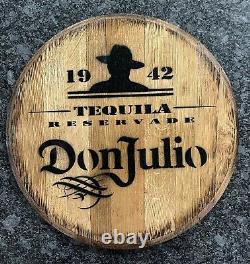 Home Bar Decor Don Julio Tequila Barrel Lid wood Wall Art 21 Diameter
