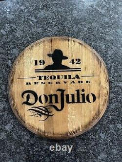 Home Bar Decor Don Julio Tequila Barrel Lid wood Wall Art 21 Diameter