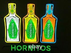 Hornitos Agave Tequila Led Bar Sign Man Cave Garage Decor Light 3 Bottle Sign