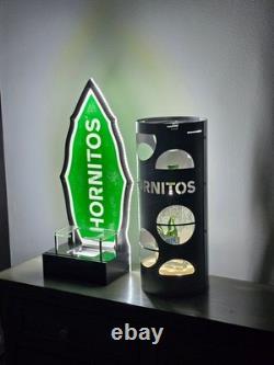 Hornitos Tequila LED Bottle Presenter & LED Cage Displays. Wireless. Mancave/Bar