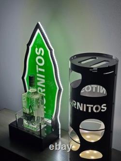 Hornitos Tequila LED Bottle Presenter & LED Cage Displays. Wireless. Mancave/Bar