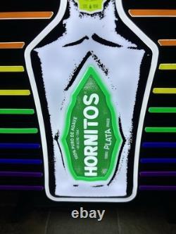 Hornitos Tequila Light Up LED Sign Game Room Man Cave Bar Pub Jalisco