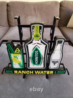 Hornitos Tequila Ranch Water Glowing Bar Sign Tested! GREAT PIECE