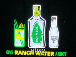 Hornitos Tequila Ranch Water Led Bar Sign Man Cave Garage Decor Light New