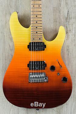 Ibanez AZ242F Premium Electric Guitar, Flamed Maple Tequila Sunrise Gradation