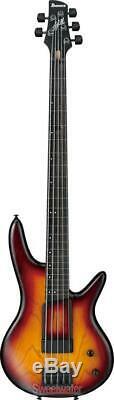 Ibanez Gary Willis Signature GWB205 Fretless Bass Guitar Tequila Sunrise Flat