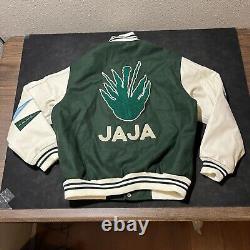 JAJA Tequila Leather Jacket Mexico Varsity Bomber Patron Casa amigo Mexican RARE