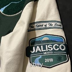 JAJA Tequila Leather Jacket Mexico Varsity Bomber Patron Casa amigo Mexican RARE