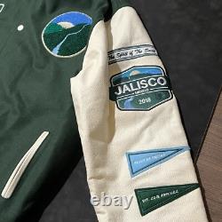 JAJA Tequila Leather Jacket Mexico Varsity Bomber Patron Casa amigo Mexican RARE