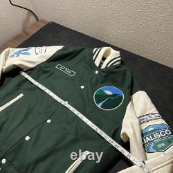 JAJA Tequila Leather Jacket Mexico Varsity Bomber Patron Casa amigo Mexican RARE
