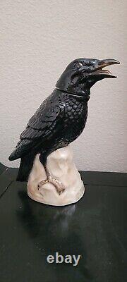 JOSE CUERVO CROW Vintage Tequila Decanter, Raven Black, Made in Germany