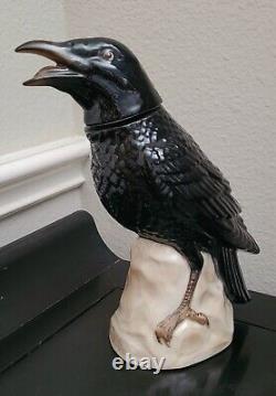 JOSE CUERVO CROW Vintage Tequila Decanter, Raven Black, Made in Germany