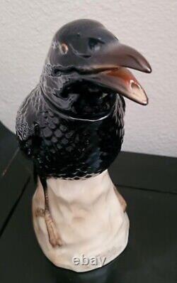 JOSE CUERVO CROW Vintage Tequila Decanter, Raven Black, Made in Germany