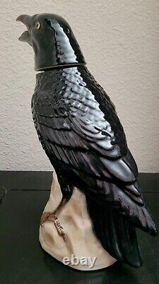 JOSE CUERVO CROW Vintage Tequila Decanter, Raven Black, Made in Germany