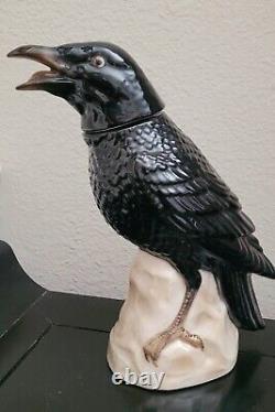 JOSE CUERVO CROW Vintage Tequila Decanter, Raven Black, Made in Germany