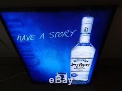 JOSE CUERVO TEQUILA LIGHT UP LED SIGN HAVE A STORY Brand New! RARE! 23 X 17