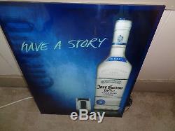 JOSE CUERVO TEQUILA LIGHT UP LED SIGN HAVE A STORY Brand New! RARE! 23 X 17