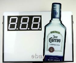 JOSE CUERVO Tequila DOUBLE SIDED Countdown Lighted INTERCHANGEABLE Bar Sign