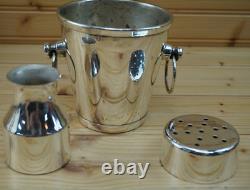 J Ramirez Mexico Silverplate Bar Tequila-Ice Bucket Insert Liquor Vessel #2 (S4)