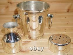 J Ramirez Mexico Silverplate Bar Tequila-Ice Bucket Insert Liquor Vessel #2 (S4)