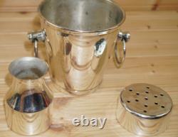 J Ramirez Mexico Silverplate Bar Tequila-Ice Bucket Insert Liquor Vessel #2 (S4)