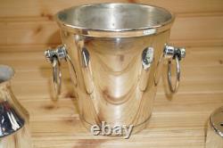J Ramirez Mexico Silverplate Bar Tequila-Ice Bucket Insert Liquor Vessel #2 (S4)
