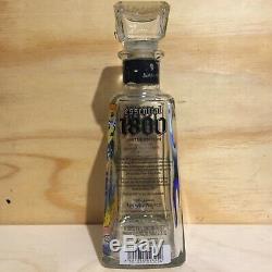 Jean-Michel Basquiat Essential 1800 Limited Edition Tequila Bottle empty NY Art