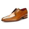 Jeffery West Mens Tequila Honey Dark Brown Shoes Leather Formal Brogues