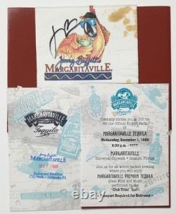 Jimmy Buffett SIGNED Napkin Margaritaville Tequila No Passport Display JSA LOA