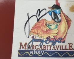 Jimmy Buffett SIGNED Napkin Margaritaville Tequila No Passport Display JSA LOA