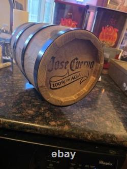 Jose Cuervo 100% De Agave Wooden Barrel Bar Display Tequila Decor sign withmount