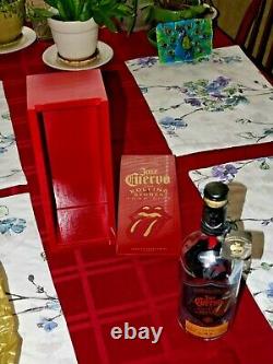 Jose Cuervo Reserva Da La Familia Tequila Box & empty Bottle CORK TOP to Refill