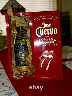 Jose Cuervo Reserva Da La Familia Tequila Box & empty Bottle CORK TOP to Refill