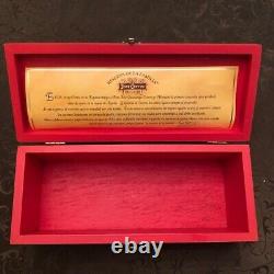 Jose Cuervo Reserva De La Familia Tequila 1999 Leonardo Gutierrez Wood Box Red