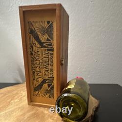 Jose Cuervo Reserva De La Familia Tequila Wood box 1995 Original empty Bottle